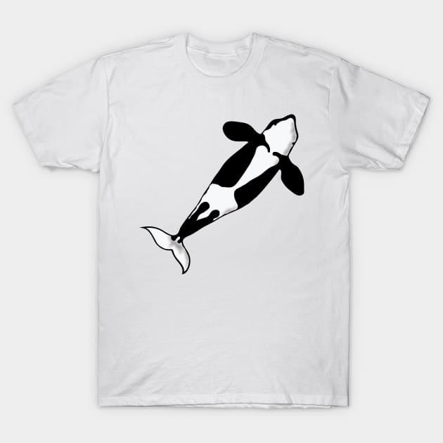 Jumping killer whale orca belly T-Shirt by Made the Cut